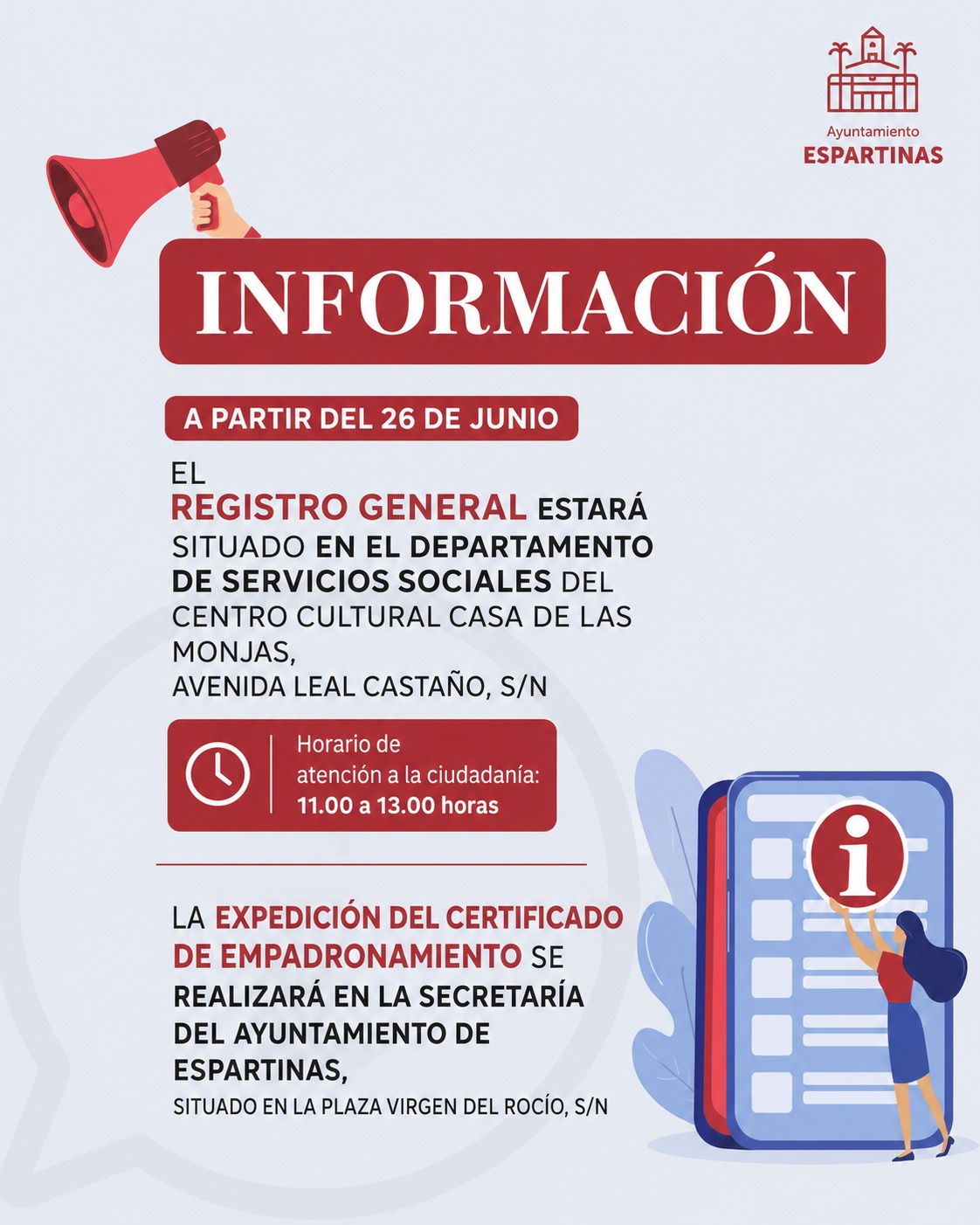 HORARIO 26 JUNIO